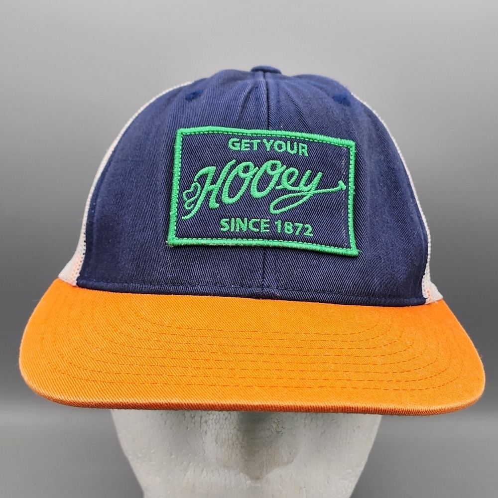 Hooey Mens Hat Baseball Cap Hooey Original Patch Mesh Snapback Blue Orange Green